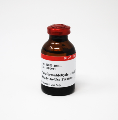 [0037-#22023] Paraformaldehyde, 4% in PBS,  Ready to use Fixative - 5x20ml